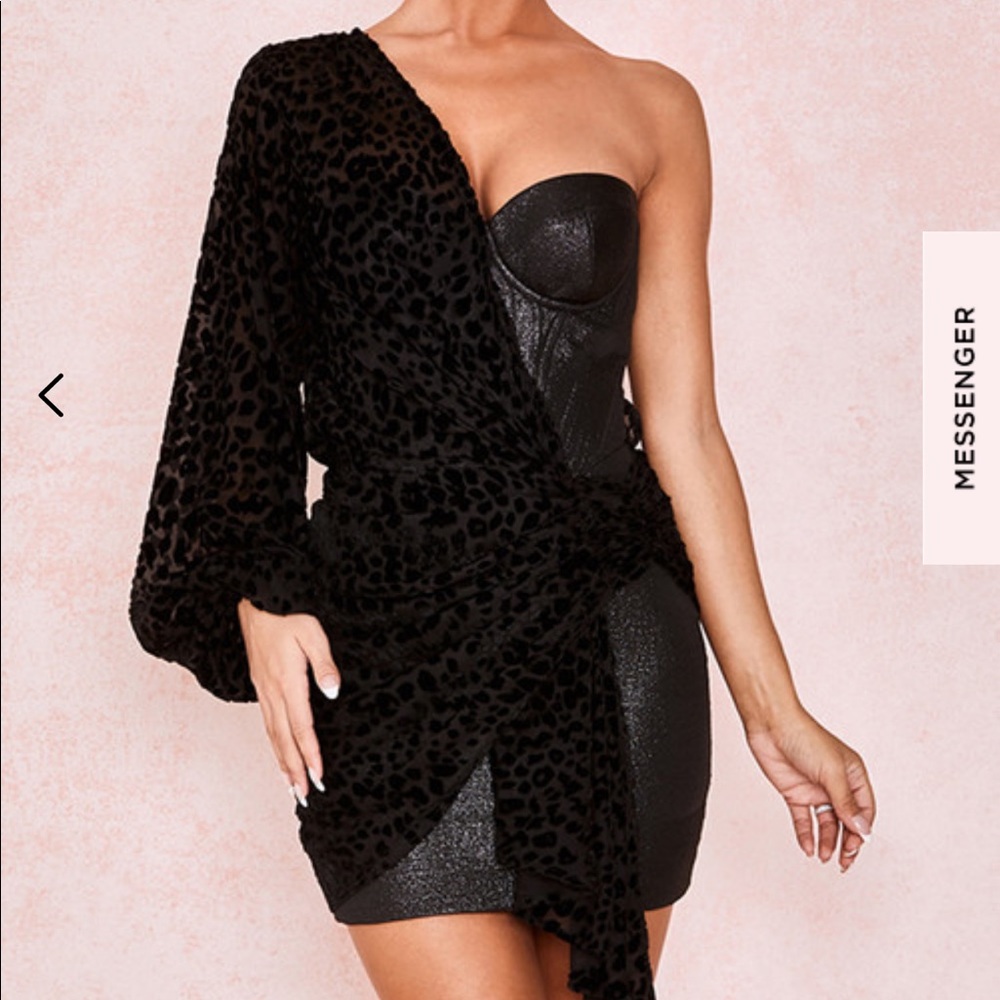 House of CB black mini dress NWT